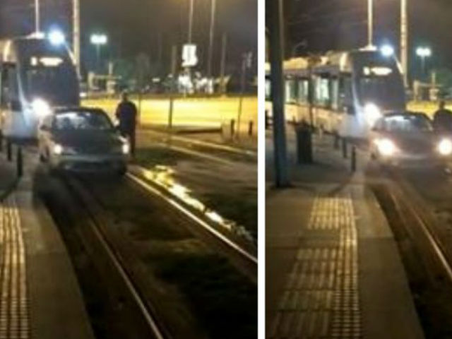 Οδηγός άφησε το αυτοκίνητο του στις γραμμές του τραμ στη Γλυφάδα