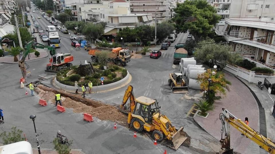 Δήμος Γλυφάδας: Ξεκίνησε το αντιπλημμυρικό έργο της Άνω Γλυφάδας