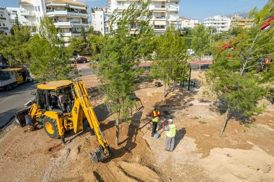 Δήμος Γλυφάδας: Νέα δέντρα γεμίζει η πόλη